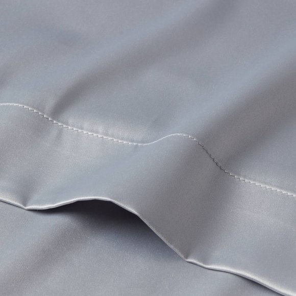 2 Standard Satin Solid Pillowcase (Light Grey) - Picture 2 of 3